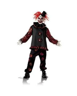Adult Red Carver The Clown Costume