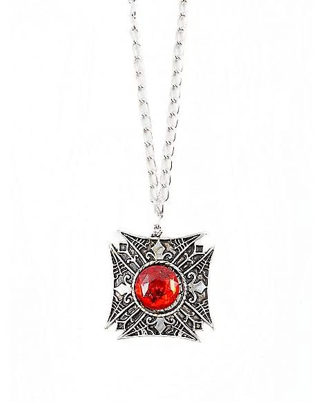 Classic Red Stone Necklace 1 Classic Red Stone Necklace