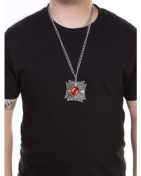 Classic Red Stone Necklace 2 Classic Red Stone Necklace - Image 2