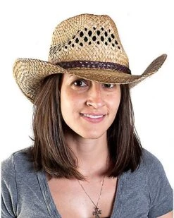 Western Seagrass Hat -Spirit Halloween Deals Store 01067701 c