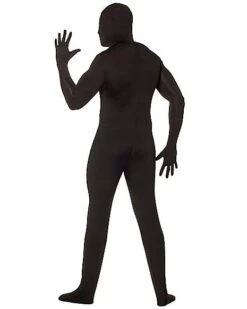 Adult Super Skins Black Zentai Skin Suit Costume -Spirit Halloween Deals Store 01150358 b