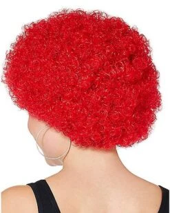 Red Curly Wig -Spirit Halloween Deals Store 01340272 d
