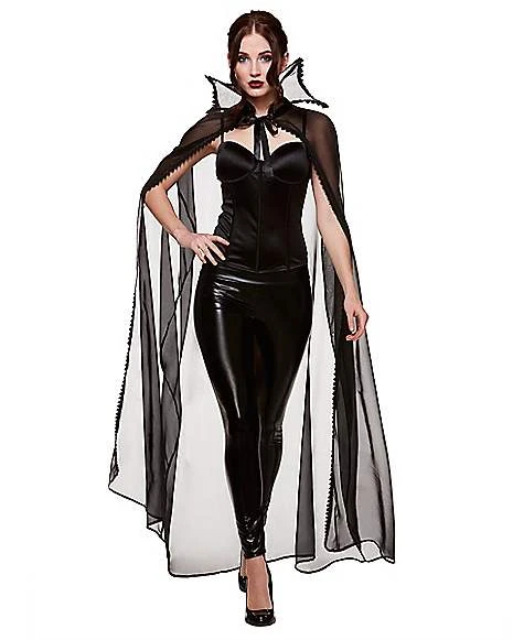 Adult Sheer Vampire Cape 1 Adult Sheer Vampire Cape