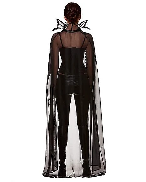 Adult Sheer Vampire Cape 2 Adult Sheer Vampire Cape - Image 2
