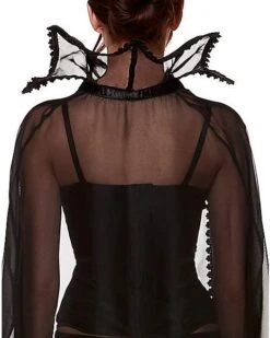 Adult Sheer Vampire Cape 7 Adult Sheer Vampire Cape -Spirit Halloween Deals Store 01346543 d