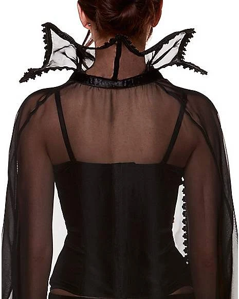 Adult Sheer Vampire Cape 4 Adult Sheer Vampire Cape - Image 4