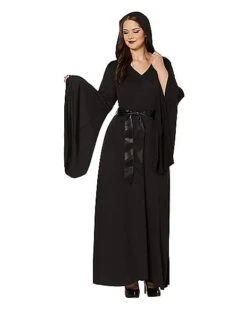 Adult Black Hooded Dress -Spirit Halloween Deals Store 01346998 c