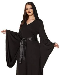 Adult Black Hooded Dress -Spirit Halloween Deals Store 01346998 d