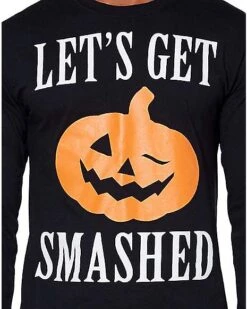 Let's Get Smashed Long Sleeve T Shirt 10 Let's Get Smashed Long Sleeve T Shirt -Spirit Halloween Deals Store 01353580 c