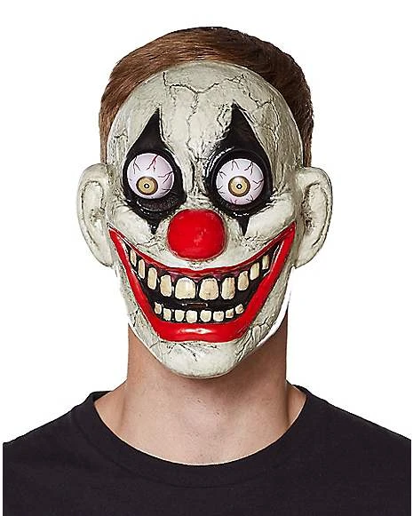Googly Eye Clown Half Mask 1 Googly Eye Clown Half Mask