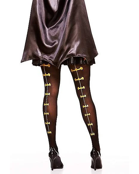 Batman Gold Backseam Tights - DC Comics 1 Batman Gold Backseam Tights - DC Comics