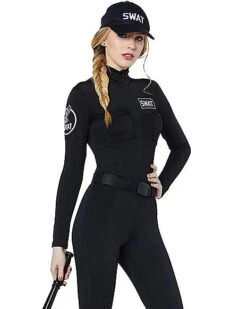 Adult SWAT Catsuit Costume -Spirit Halloween Deals Store 01385749 c