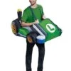 Adult Luigi Kart Inflatable Costume - Mario Kart