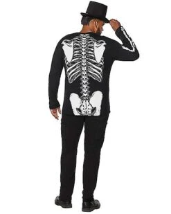 Long Sleeve Skeleton T Shirt -Spirit Halloween Deals Store 01395417 b