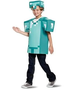 Kids Armor Shirt Set - Minecraft 12 Kids Armor Shirt Set - Minecraft -Spirit Halloween Deals Store 01396662 e