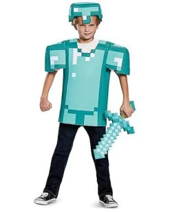 Kids Armor Shirt Set - Minecraft 14 Kids Armor Shirt Set - Minecraft -Spirit Halloween Deals Store 01396662 g