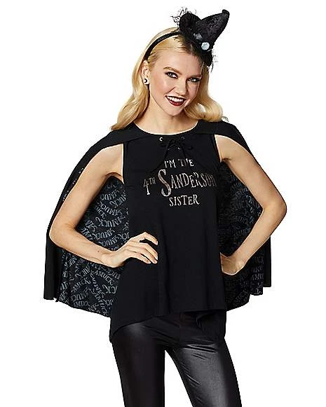 Fourth Sanderson Sister Caped T Shirt - Hocus Pocus 1 Fourth Sanderson Sister Caped T Shirt - Hocus Pocus