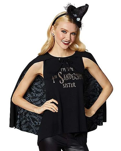 Fourth Sanderson Sister Caped T Shirt - Hocus Pocus 2 Fourth Sanderson Sister Caped T Shirt - Hocus Pocus - Image 2