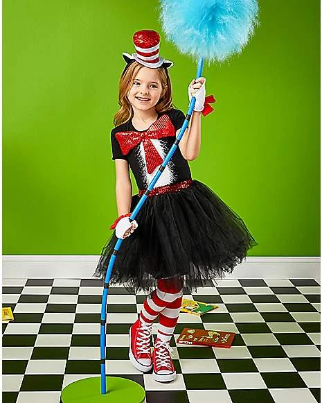 Kids Cat In The Hat Dress Costume - Dr. Seuss 1 Kids Cat In The Hat Dress Costume - Dr. Seuss
