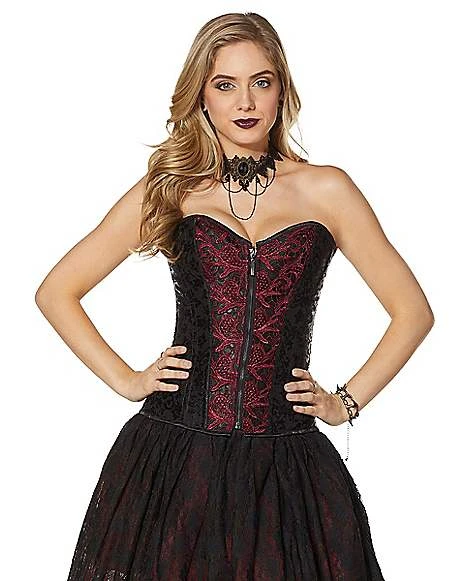 Adult Vampire Lace Corset 1 Adult Vampire Lace Corset