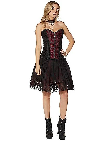 Adult Vampire Lace Corset 3 Adult Vampire Lace Corset - Image 3