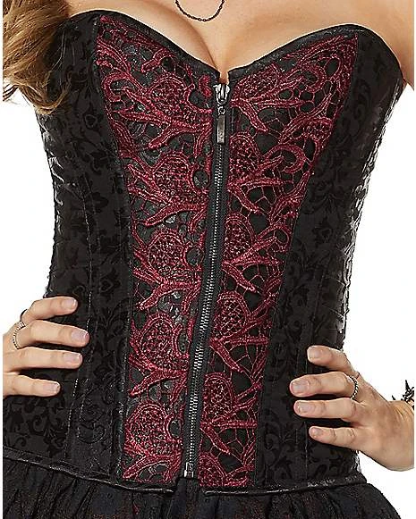 Adult Vampire Lace Corset 4 Adult Vampire Lace Corset - Image 4