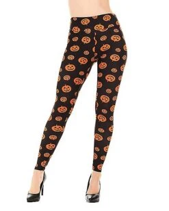 Pumpkin Leggings 9 Pumpkin Leggings -Spirit Halloween Deals Store 01434281 a