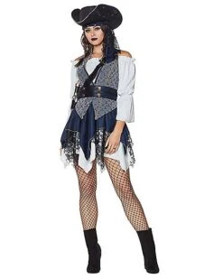 Adult Castaway Beauty Pirate Costume - The Signature Collection -Spirit Halloween Deals Store 01434786 c
