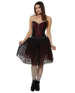 Victorian Vampire Layered Skirt -Spirit Halloween Deals Store 01436005 c
