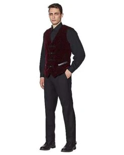 Velvet Victorian Vampire Vest -Spirit Halloween Deals Store 01437722 c