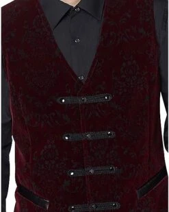 Velvet Victorian Vampire Vest -Spirit Halloween Deals Store 01437722 d