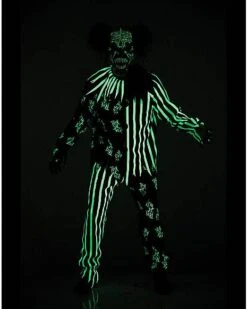 Kids Glow In The Dark Chaos Clown Costume 5 Kids Glow In The Dark Chaos Clown Costume -Spirit Halloween Deals Store 01440726 c