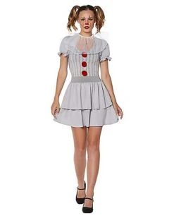 Adult Pennywise Dress Costume - It: Chapter Two -Spirit Halloween Deals Store 01442730 c