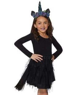 Kids Faux Fur Light-Up Unicorn Costume Kit -Spirit Halloween Deals Store 01446905 c