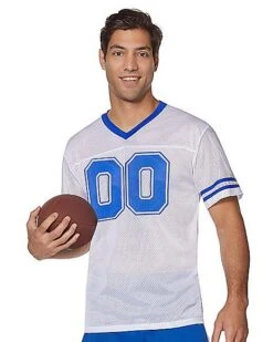 White Football Jersey -Spirit Halloween Deals Store 01454958 a