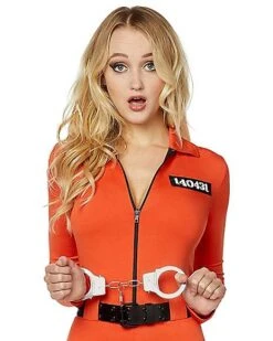 Adult Prisoner Catsuit Costume -Spirit Halloween Deals Store 01464726 c