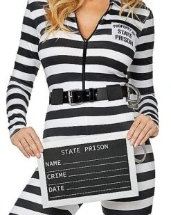 Adult Jailbird Catsuit Costume -Spirit Halloween Deals Store 01464908 d