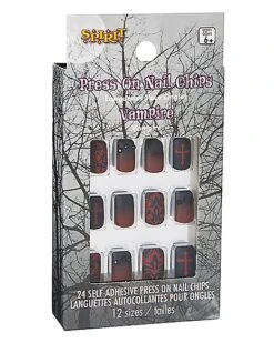 Kids Twilight Press On Vampire Nails -Spirit Halloween Deals Store 01486901 c