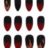 Devil Flame Press On Nails