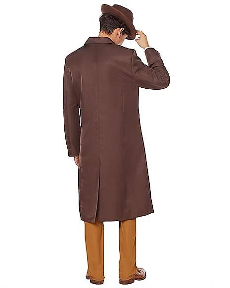 Adult Brown Trench Coat 5 Adult Brown Trench Coat - Image 5