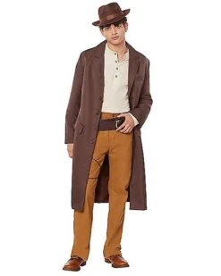 Adult Brown Trench Coat 11 Adult Brown Trench Coat -Spirit Halloween Deals Store 01492560 c
