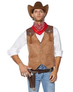 Adult Western Cowboy Plus Size Costume Kit -Spirit Halloween Deals Store 01492743 c