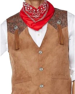 Adult Western Cowboy Plus Size Costume Kit -Spirit Halloween Deals Store 01492743 e