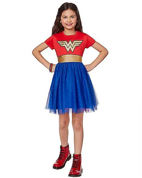 Kids Wonder Woman Dress 3 Kids Wonder Woman Dress - Image 3