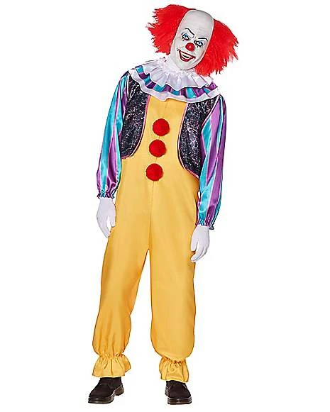 Adult Classic Pennywise Clown Costume - It 1 Adult Classic Pennywise Clown Costume - It