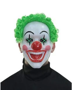 Light Up El Wire Jokes On You Clown Half Mask