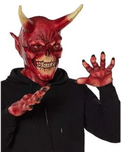 Devil Mask With Hands 6 Devil Mask With Hands -Spirit Halloween Deals Store 01550474 c