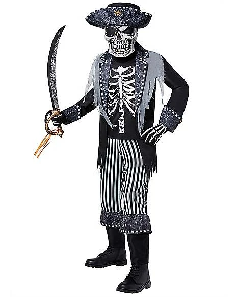 Kids Skeleton Pirate Costume 1 Kids Skeleton Pirate Costume