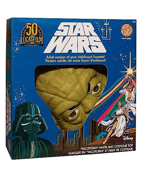 Adult Yoda Star Wars Costume Kit - Ben Cooper 1 Adult Yoda Star Wars Costume Kit - Ben Cooper