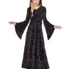 Kids Black Hooded Dress